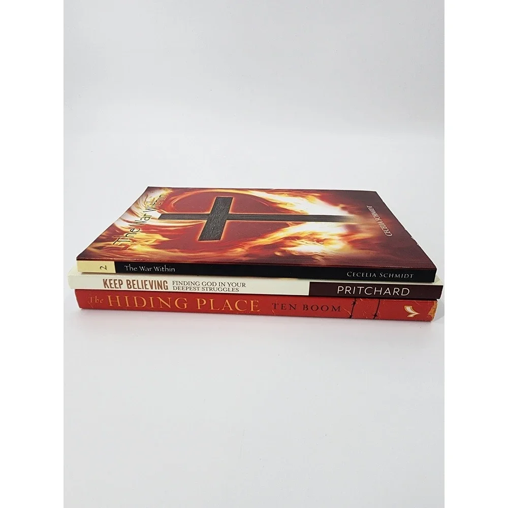 Christian Book Lot The Hiding Place Corrie Ten Boom Keep Believing War Within3pc